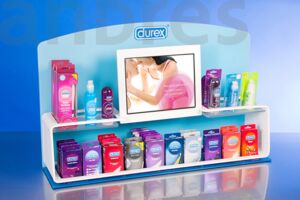 Monitor display/counter display/digital signage/andres/info screen/Durex